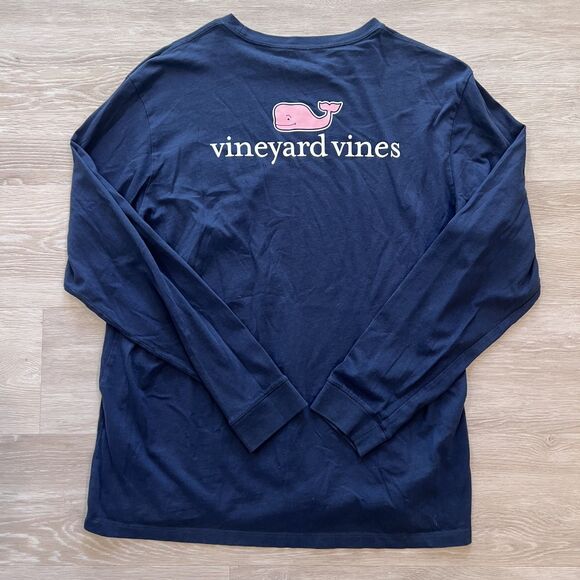 Vineyard Vines Long Sleeve Shirt Blue Men's-Size L - Picture 2 of 6